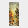 Tablou decorativ, DKY17038537_50120, Canvas, Rama din lemn (grosime 3 cm), Multicolor