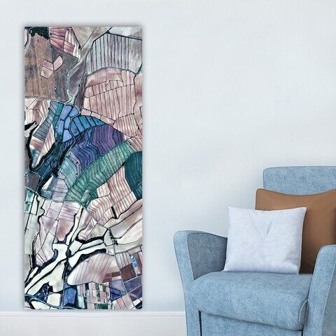 Tablou decorativ, DKY211969771290_50120, Canvas, Rama din lemn (grosime 3 cm), Multicolor