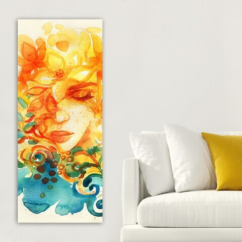 Tablou decorativ, DKY21227481441_50120, Canvas, Rama din lemn (grosime 3 cm), Multicolor