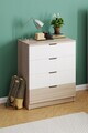 Dulap, Hanah Home, Lento, 75x90.5x44.5 cm, PAL, Stejar Sonomo / Alb