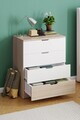 Dulap, Hanah Home, Lento, 75x90.5x44.5 cm, PAL, Stejar Sonomo / Alb