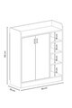 Pantofar, Hanah Home, Palaz, 90x102x.33 cm, PAL, Stejar Sonomo / Alb