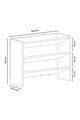 Pantofar, Hanah Home, Werna, 78.5x60x27.5 cm, PAL, Stejar Sonomo / Alb