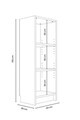 Corp biblioteca, Hanah Home, Bili 3 Shelf, 40x105x28 cm, PAL, Alb