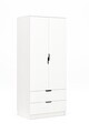 Dulap pentru haine, Hanah Home, Lento, 75x180x52.5 cm, PAL, Alb