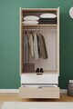 Dulap pentru haine, Hanah Home, Lento, 75x180x52.5 cm, PAL, Stejar Sonomo / Alb