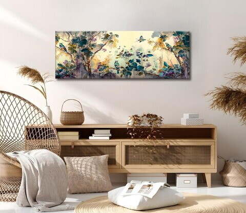 Tablou decorativ, PC347, Bumbac/Poliester, Canvas imprimat, Multicolor