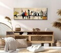Tablou decorativ, PC349, Bumbac/Poliester, Canvas imprimat, Multicolor