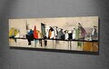 Tablou decorativ, PC349, Bumbac/Poliester, Canvas imprimat, Multicolor