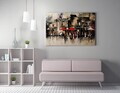 Tablou decorativ, WY407 (70 x 100), Bumbac/Poliester, Canvas imprimat, Multicolor