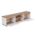 Comoda TV, Hanah Home, Sentinel, 160x42x30 cm, PAL, Pin Atlantic / Alb
