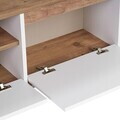 Comoda TV, Hanah Home, Sentinel, 160x42x30 cm, PAL, Pin Atlantic / Alb