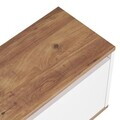 Comoda TV, Hanah Home, Sentinel, 160x42x30 cm, PAL, Pin Atlantic / Alb