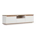 Comoda TV, Hanah Home, Sentinel, 160x42x30 cm, PAL, Pin Atlantic / Alb