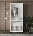 Dulap pentru haine, Hanah Home, Floransa Star 90, 90x210x52 cm, PAL MELAMINAT, Alb