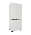Dulap pentru haine, Hanah Home, Floransa Star 90, 90x210x52 cm, PAL MELAMINAT, Alb
