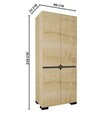 Dulap pentru haine, Hanah Home, Floransa Star 90, 90x210x52 cm, PAL MELAMINAT, Maro