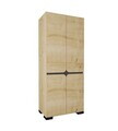 Dulap pentru haine, Hanah Home, Floransa Star 90, 90x210x52 cm, PAL MELAMINAT, Maro