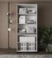 Dulap pentru haine, Hanah Home, Floransa Star 90, 90x210x52 cm, PAL MELAMINAT, Gri