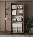Dulap pentru haine, Hanah Home, Floransa Star 90, 90x210x52 cm, PAL MELAMINAT, Maro