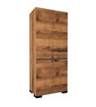 Dulap pentru haine, Hanah Home, Floransa Star 90, 90x210x52 cm, PAL MELAMINAT, Maro