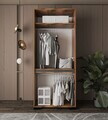 Dulap pentru haine, Hanah Home, Floransa Star 90, 90x210x52 cm, PAL MELAMINAT, Maro