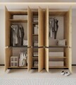 Dulap pentru haine, Hanah Home, Floransa 225, 225x212x52 cm, PAL MELAMINAT, Stejar safir / Antracit