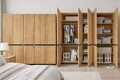 Dulap pentru haine, Hanah Home, Floransa 225, 225x210x52 cm, PAL MELAMINAT, Stejar safir / Antracit