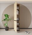 Dulap multifunctional, Hanah Home, Floransa 45, 45x210x45 cm, PAL MELAMINAT, Stejar safir / Antracit