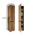 Dulap multifunctional, Hanah Home, Floransa 45, 45x210x45 cm, PAL MELAMINAT, Nuc / Antracit