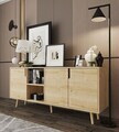 Consola, Hanah Home, Latina Modern 180, 180x80x45 cm, PAL MELAMINAT, Maro