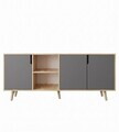 Consola, Hanah Home, Latina Modern 180, 180x80x45 cm, PAL MELAMINAT, Stejar safir / Antracit