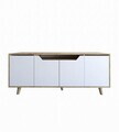 Consola, Hanah Home, Roma 180, 180x80x45 cm, PAL MELAMINAT, Stejar Safir / Alb