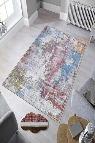 Covor, Hmnt612, 50x80 cm, Poliester, Multicolor