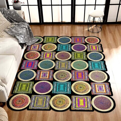 Covor, Hmnt959, 80x50 cm, Poliester, Multicolor