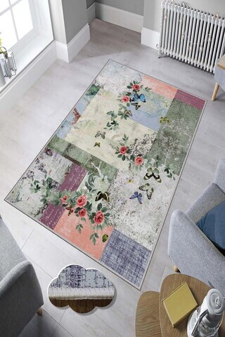 Covor, Hmnt881, 50x80 cm, Poliester, Multicolor