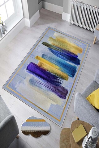 Covor, Hmnt898, 80x300 cm, Poliester, Multicolor