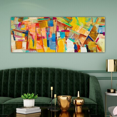 Tablou decorativ, YTY129236510_3080, Canvas, 30 x 80 cm, Multicolor