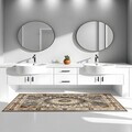 Covor, Kece-Fr12, 80x150 cm, Poliester, Maro