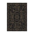 Covor, Kece-Fr33, 80x150 cm, Poliester, Negru