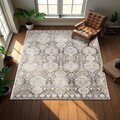 Covor, Kece-Fr48, 120x180 cm, Poliester, Maro