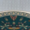 Covor, Kece-Fr65, 120x120 cm, Poliester, Albastru