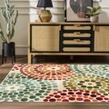Covor, Kece-Fr92, 120x180 cm, Poliester, Verde