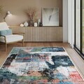 Covor, Kece-Fr104, 80x300 cm, Poliester, Multicolor