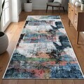 Covor, Kece-Fr104, 80x300 cm, Poliester, Multicolor