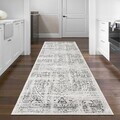 Covor, Kece-Fr121, 100x200 cm, Poliester, Gri