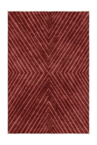 Covor, Sftkece024, 60x100 cm, Poliester, Rosu
