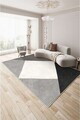 Covor, Sftkece028, 100x200 cm, Poliester, Negru