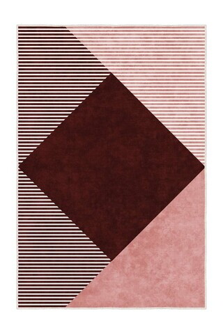 Covor, Sftkece029, 40x60 cm, Poliester, Rosu
