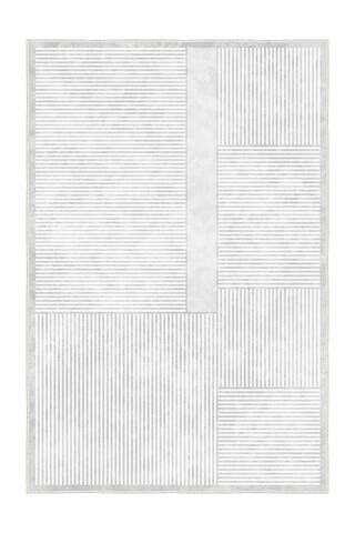 Covor, Sftkece032, 60x100 cm, Poliester, Alb